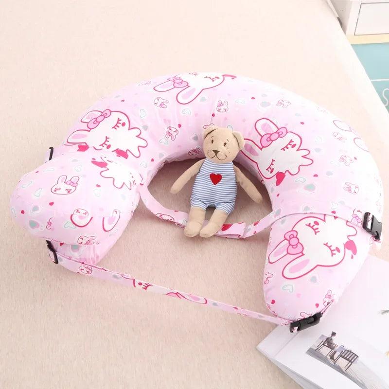 NourishNest: U-Shaped Nursing Pillow with Head Support - SoonMami