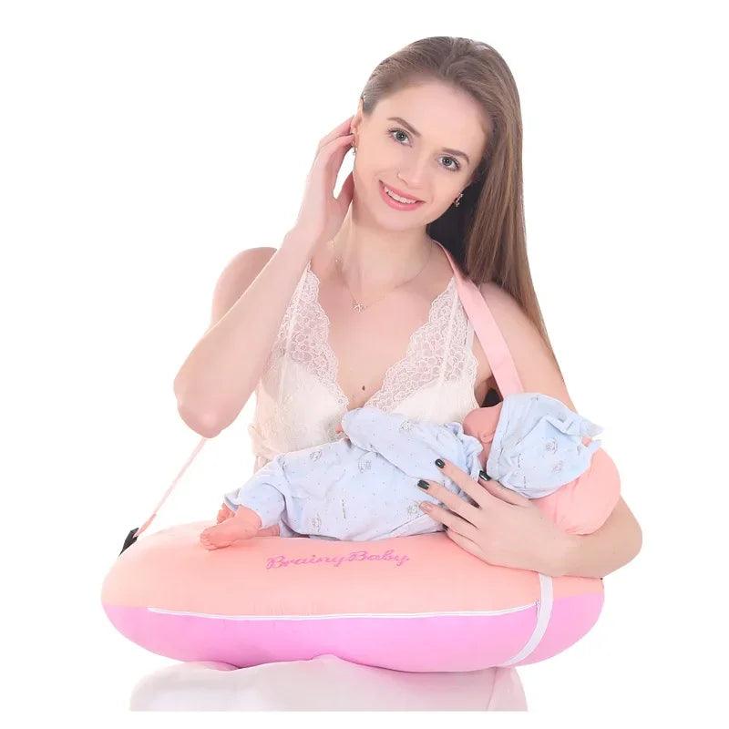NourishNest: U-Shaped Nursing Pillow with Head Support - SoonMami