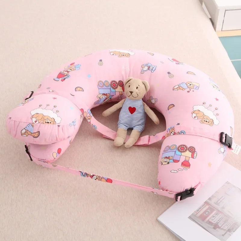 NourishNest: U-Shaped Nursing Pillow with Head Support - SoonMami