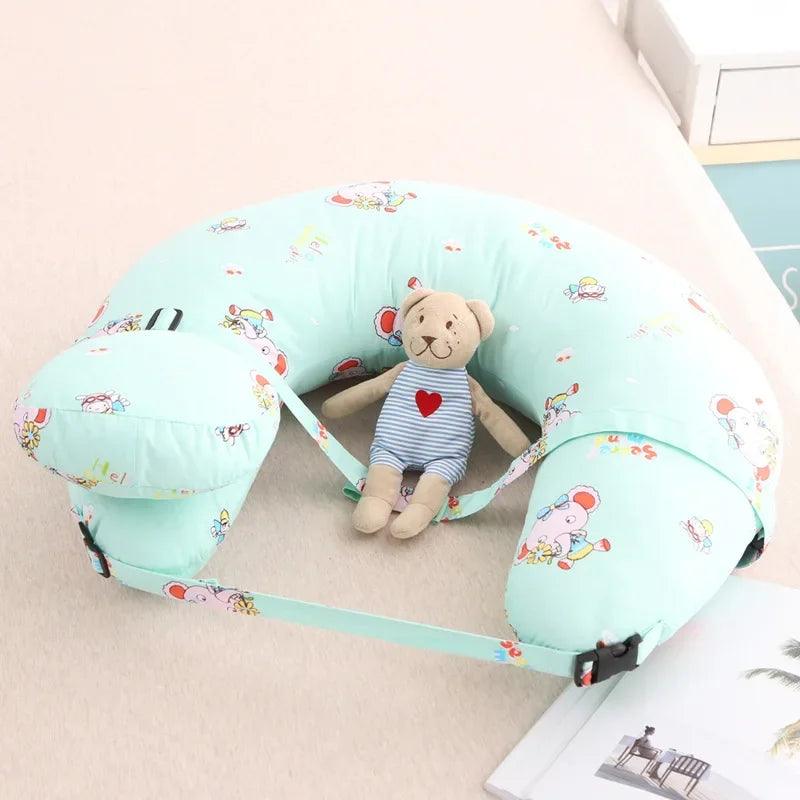 NourishNest: U-Shaped Nursing Pillow with Head Support - SoonMami