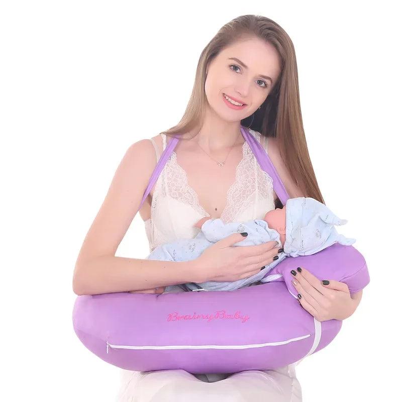 NourishNest: U-Shaped Nursing Pillow with Head Support - SoonMami