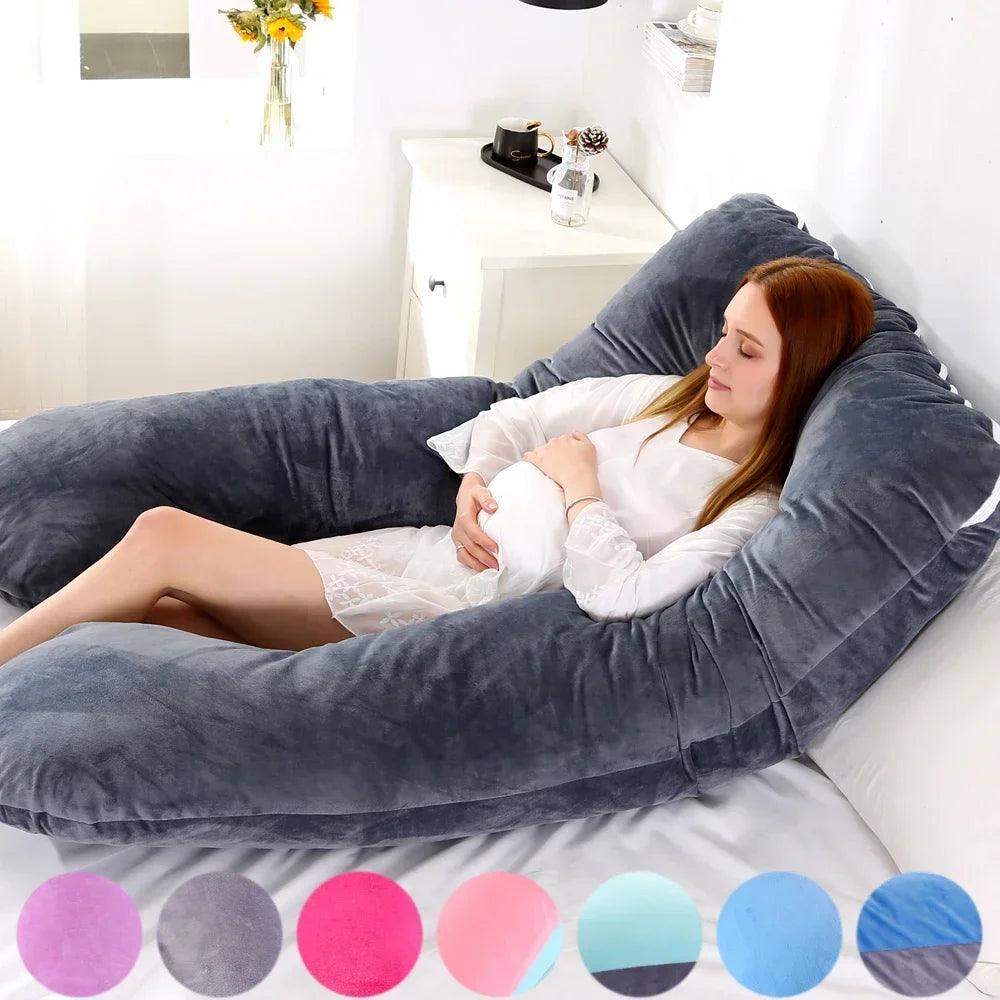 Mum's Embrace: U-Shaped Pregnancy Pillow for Comfort and Support - SoonMami